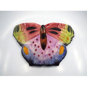Vintage Italy Large Colorful Butterfly Wall Pocket   332672818024
